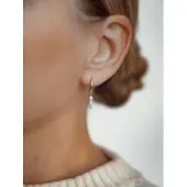 Hey Happiness Pendientes 'Double Pearl' plata