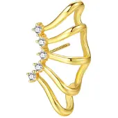 Hey Happiness Pendientes 'Wrap Wing' oro