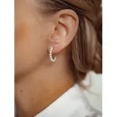 Hey Happiness Pendientes 'Pearl Glow' plata