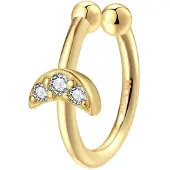 Hey Happiness Pendientes 'Moon' oro