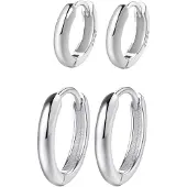Hey Happiness Pendientes 'Balance Duo' plata