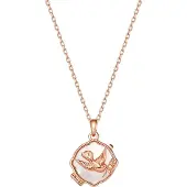 Hey Happiness Cadena 'Serenity Locket' oro rosa