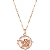 Hey Happiness Cadena 'Seraphina Locket' oro rosa