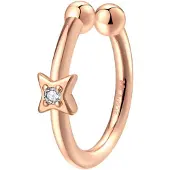 Hey Happiness Pendientes 'Stella' oro rosa