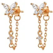 Hey Happiness Pendientes 'Blossom' oro rosa