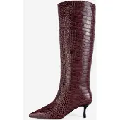 L37 HANDMADE SHOES Botas 'SOMEBODY TOLD ME' burdeos