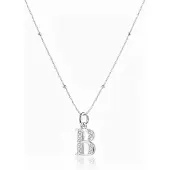 Hey Happiness Cadena 'Letter B' plata