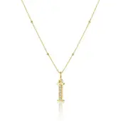 Hey Happiness Cadena 'Letter I' oro