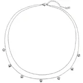 Hey Happiness Cadena 'Heart Layers' plata
