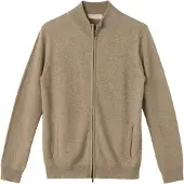 GOBI Cashmere Cárdigan 'Women's Essential Cashmere Full-Zip Cardigan' taupe