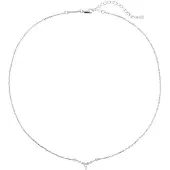 Hey Happiness Cadena 'Crown Spark' plata