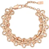 Hey Happiness Pulsera 'Interlocking' oro rosa