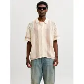 Jack & jones Cárdigan beige / blanco lana