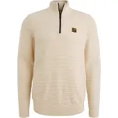 PME Legend Jersey 'Pullover with half zipper' beige