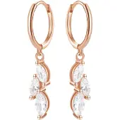 Hey Happiness Pendientes 'Cluster Huggie' oro rosa