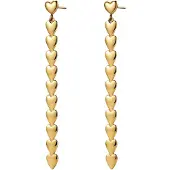 Hey Happiness Pendientes 'Heart Cascade' oro