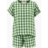AmourLinen Pijama 'Cloud Nine' verde