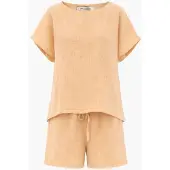 AmourLinen Pijama 'Cloud Nine' mostaza