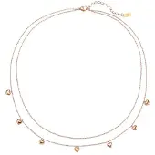 Hey Happiness Cadena 'Heart Layers' oro rosa