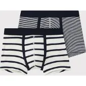 Petit Bateau Calzoncillo azul noche / blanco