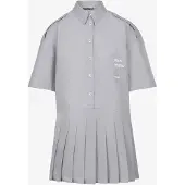 FEMSSY Vestido camisero 'FOLD' gris