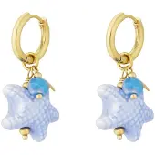 Cala Rose Pendientes 'OCEAN STAR' azul