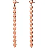 Hey Happiness Pendientes 'Heart Cascade' oro rosa