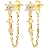 Hey Happiness Pendientes 'Soft Bloom' oro