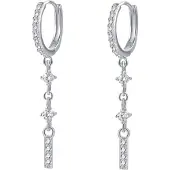 Hey Happiness Pendientes 'Luxe' plata