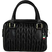 DrachenLeder Bolso de mano negro