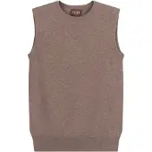 GOBI Cashmere Chaleco de punto 'Women's Timeless Cashmere Crewneck Vest' taupe