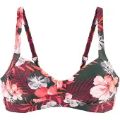 LASCANA Top de bikini verde oscuro / albaricique / salmón