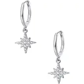 Hey Happiness Pendientes 'Nordstern' plata