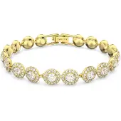 Swarovski Pulsera 'Una' oro / transparente