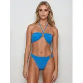 Flavia Valentini Bikini azul real
