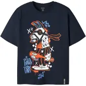 Name it Camiseta 'NKMJEF FORTNITE' azul / navy / naranja / blanco