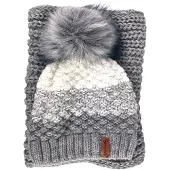 Kumixi Gorra 'Set: Mütze & Loop Schal' gris