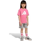 Adidas Chándal gris / rosa claro / blanco
