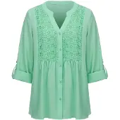 LapaPlus Blusa 'Women Tops' verde claro