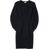 GOBI Cashmere Vestido 'Cashmere Sculptural Dress' negro