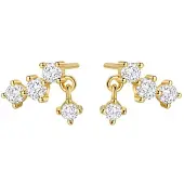 Hey Happiness Pendientes 'Starlit Drop' oro
