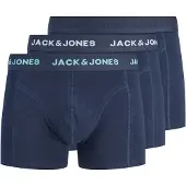 Jack & Jones Calzoncillo boxer 'JACCONOR' azul oscuro / jade / blanco