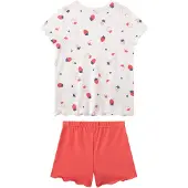 Sanetta Pijama petróleo / rosa / frambuesa / blanco