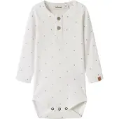 Name it Pijama entero/body 'NBMGAGO' gris / blanco