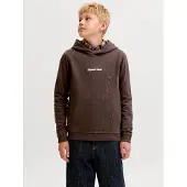 Jack & Jones Kids Junior Sudadera 'JORNorrebro' chocolate / blanco