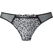 LASCANA Tanga gris claro / negro / blanco