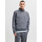 Jack & Jones Sudadera 'JJESoho' gris oscuro / blanco