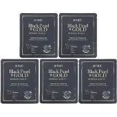 Petitfee - Black Pearl & Gold Hydrogel Mask Pack Set 2026 Version - 32g x 5 sheets
