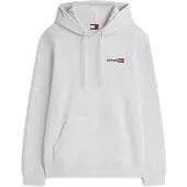 Tommy Hilfiger Sudadera 'ENTRY DNA' gris claro / rojo / negro