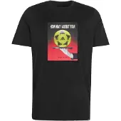 Adidas Camiseta funcional 'FOOTBALL SLOGAN GRAPHIC' lima / rojo cereza / negro / blanco